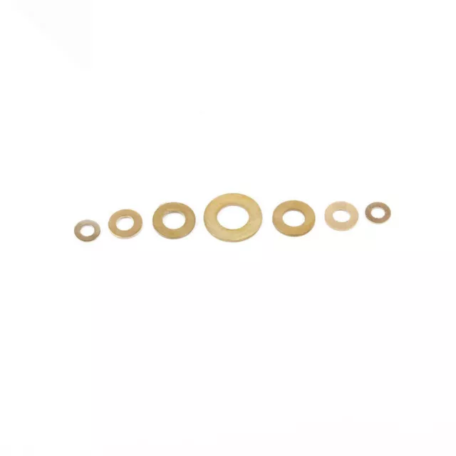 500 Assorted Piece Solid Brass Metric Flat Form A Washers M2 M2.5 M3 M4 M5 M6 3