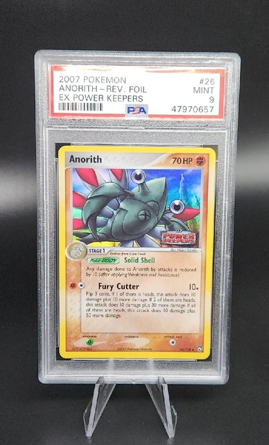 PSA 9 MINT Pokemon Ex Power Keepers Anorith Rev Reverse Holo Foil #26 Harada
