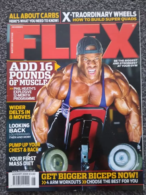 Flex Bodybuilding Magazine August 2008 Phil Heath Cover