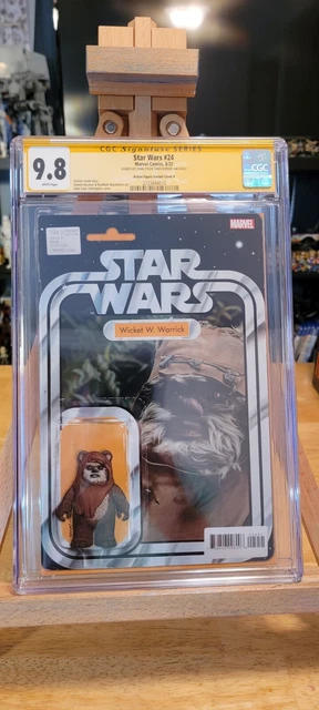 Star Wars #24 Graded CGC 9.8 Signed JTC Website Exclusive Wicket Figure Variant
