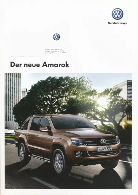 VW Amarok Prospekt 2010 9/10 D brochure broszura broschyr catalogus catalog