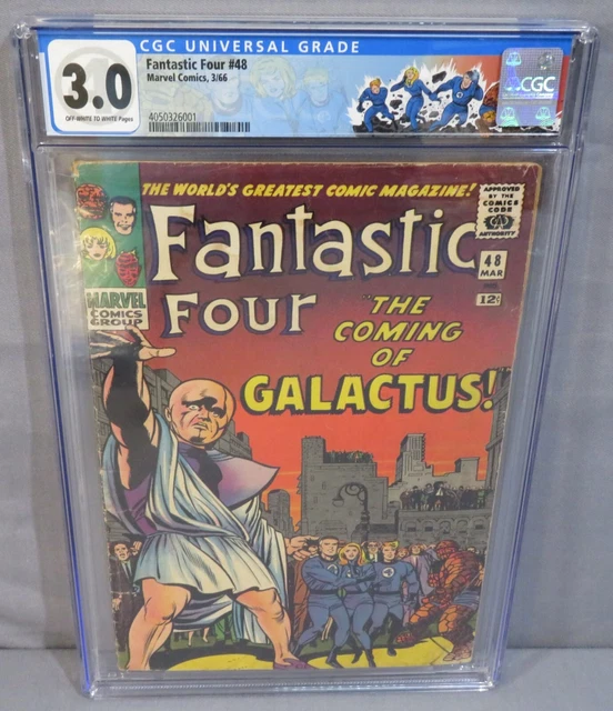 FANTASTIC FOUR #48 (Silver Surfer & Galactus 1st app) CGC 3.0 GD/VG Marvel 1966
