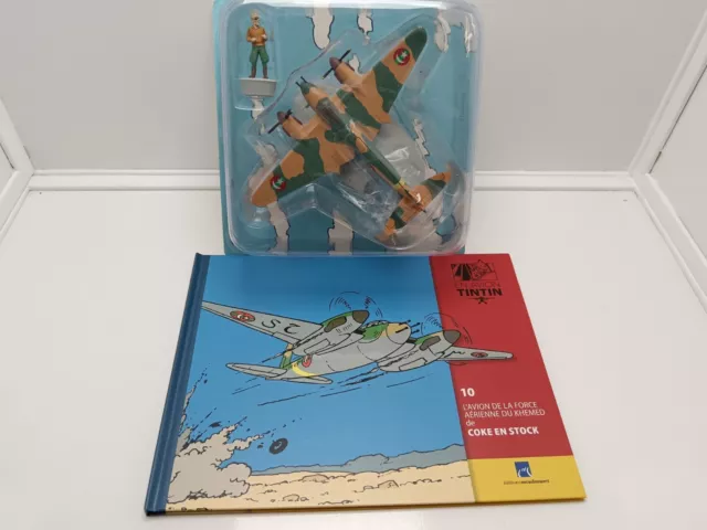 #10 L'avion De La Force Aérienne Coke En Stock En Avion Tintin Moulinsart