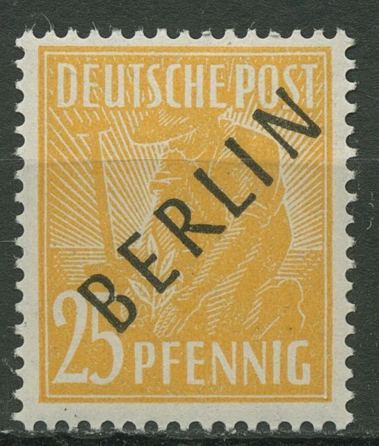 Berlin 1948 Schwarzaufdruck 10 mit Falz