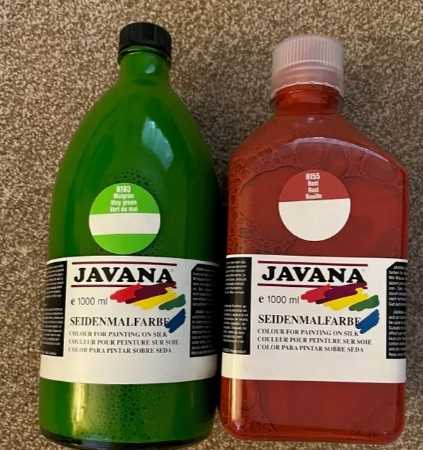 Botella de pintura de seda Javaana de 1 litro