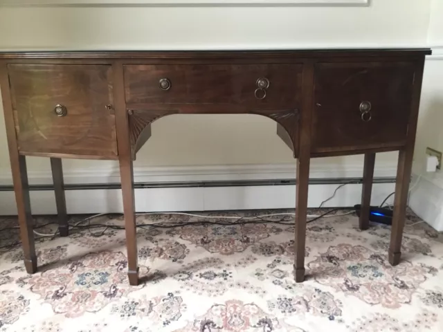 Sheraton Style Mahogany Sideboard By Gostins Of Liverpool