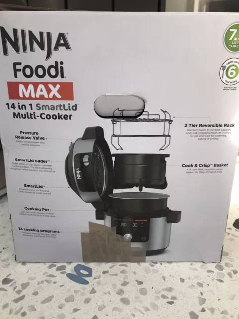 Ninja Foodi MAX SmartLid Multi-Cookers.           Model OL65OUK