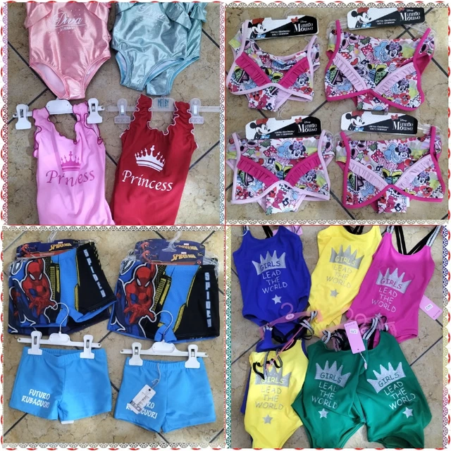 Lotto 25 pz.  costumi  abbigliamento neonato bimbo bimba nuovi con cartellino