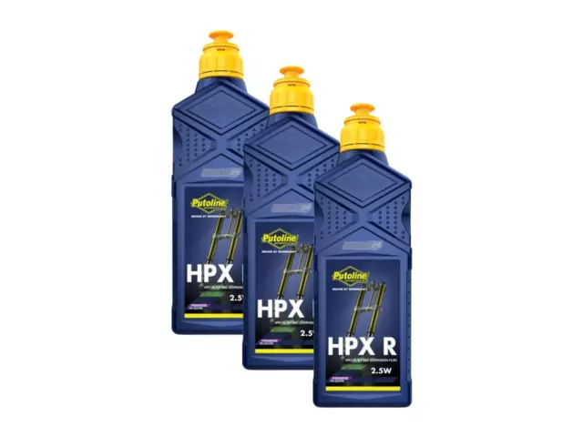 PUTOLINE HPX R 2,5 W huile fourche 3 x 1 litre bouteille