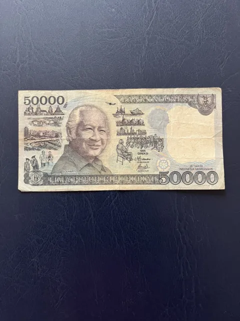 Indonesian Rupiah 50k Denomination Bank Note