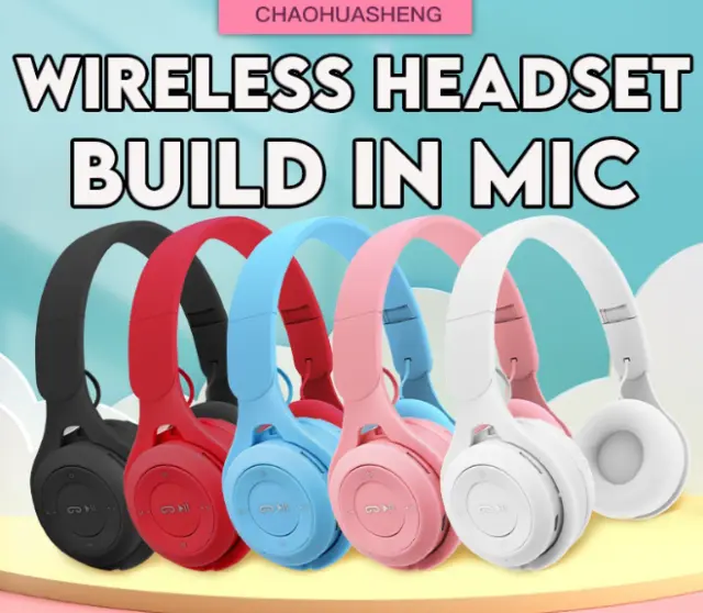Bluetooth Kabellos Kopfhörer Over Ear mit 5 EQ-Modi HiFi Stereo Wireless Headset
