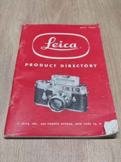 Leica Product Directory, Paperback, 1956, 82 Pages