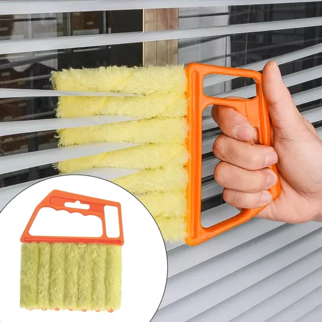 Venetian Blind Duster Hand Held Window Blinds Cleaner Brush Vertical Window tool 2