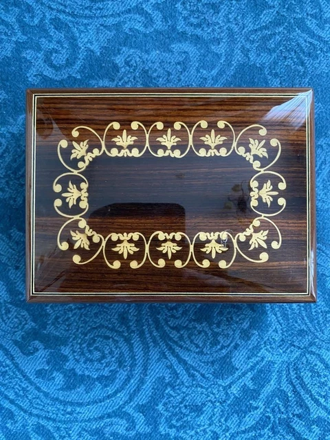 リュージュ オルゴール My Lady Greensleaves VTG REUGE ITALIAN Music Jewelry Box My Lady Greensleeves