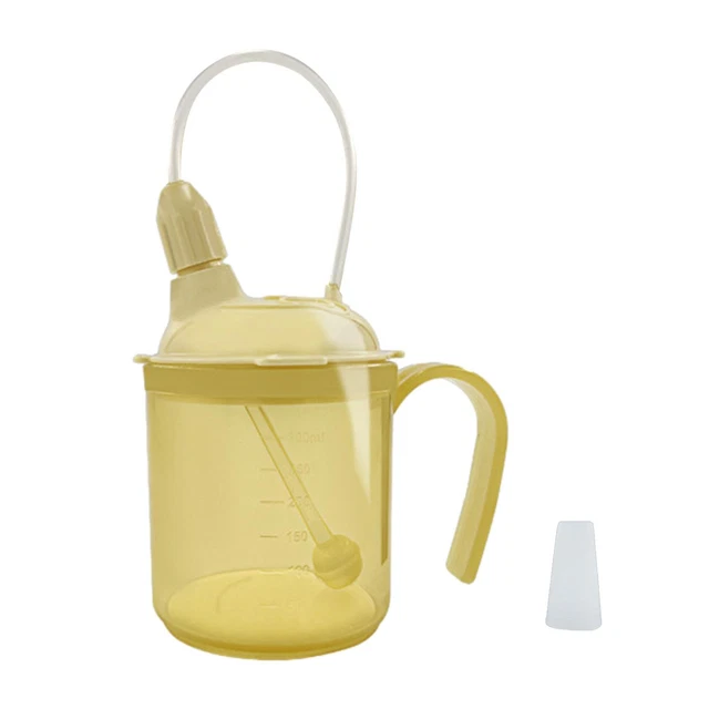 Spillproof Adult Sippy Cup for Liquids for Disabled Elderly with Weak Grip