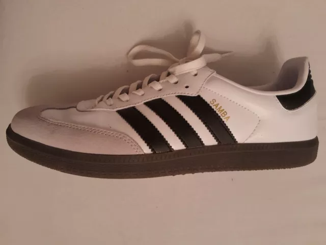 adidas originals Samba weiß/schwarz/grau Gr. UK 7,5 EU 41 1/3  gebraucht top