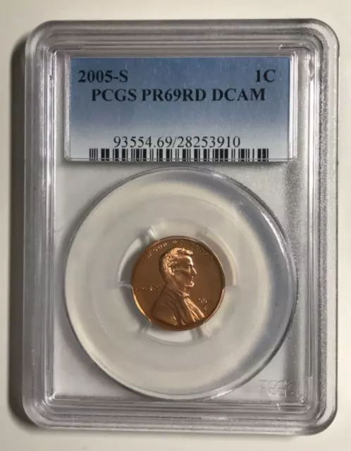 2005-S Lincoln Cent PCGS PR69RD DCAM