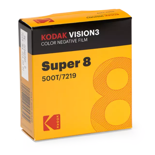 Kodak VISION3 500T Color Negative Film #7219 - Super 8, 50-ft Roll