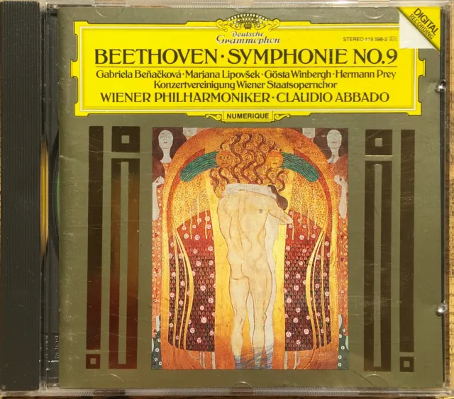 Beethoven・Symphonie No. 9・Claudio Abbado: Wiener Philharmoniker・CD ℗1987・NM! 2