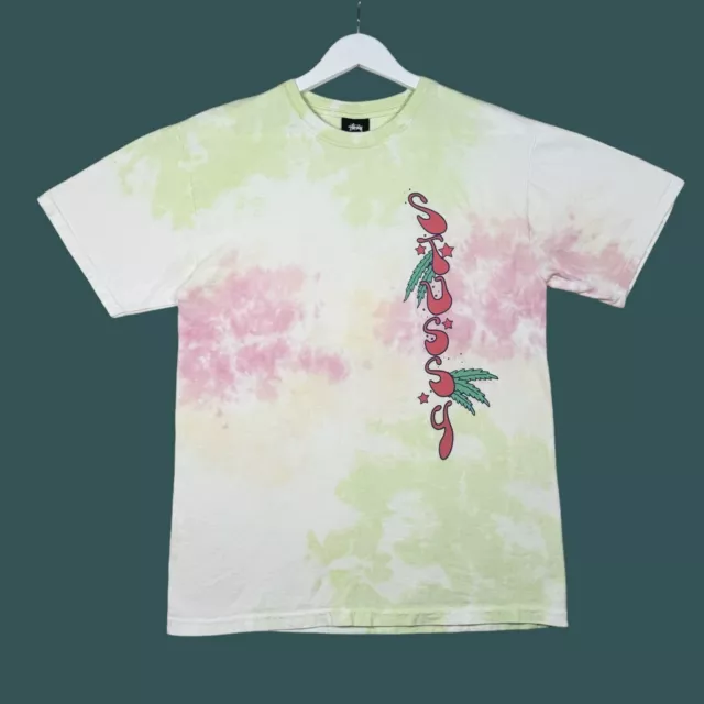 Stussy Tie Dye Palm Tree Shirt - Men's Medium