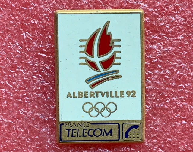 Pin's Pins Pin JO ALBERTVILLE 92 JEUX OLYMPIQUE Candia Patinage En