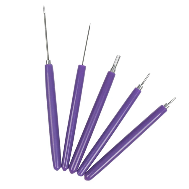 5 PIEZAS Rizador De Papel Rastrado Herramienta Quilling Remallado