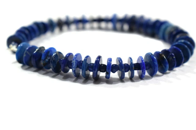 Naturel Lapis Lazuli Ronde Chips Forme Perles De Pierres Précieuses 8...