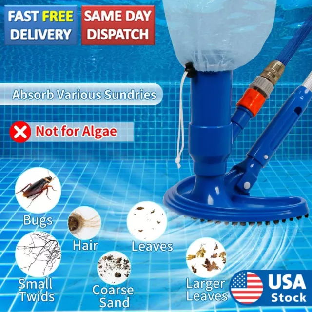 Swimming Pool Spa Suction Vacuum Head w/Brush Cleaner Cleaning Accessories Tools