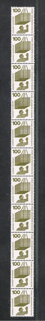 Unfallverhütung 11er Rollenanfang 410A Ra 100/500 schwarz, postfrisch ungeknickt