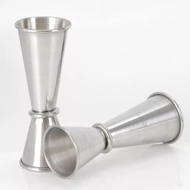 30/60ml Stainless Steel Cocktail Jigger Double Shot Measuring Cup Kitchen Tool