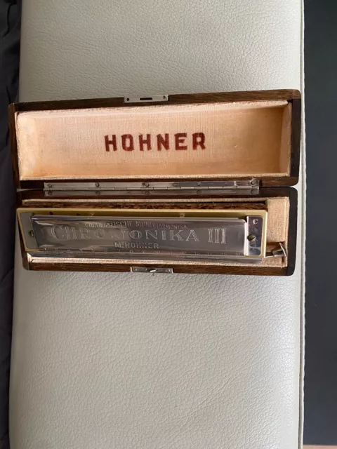 VINTAGE Hohner CHROMONICA III 280 CHROMATISCHE- MUNDHARMONIKA