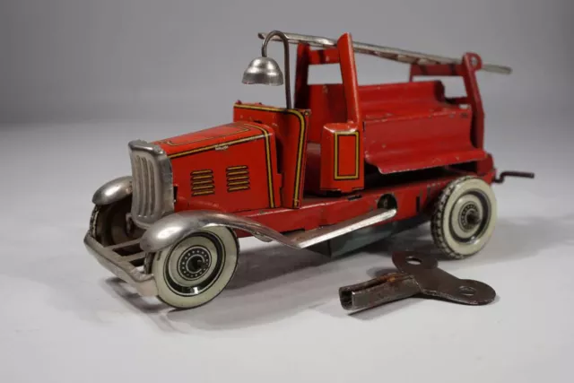 1930's Georg Fischer  Pennytoy Feuerwehr Leiterwagen - Tinplate