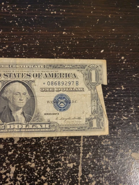 ERROR Replacement *Star* 1957-B $1 Silver Certificate Note - *08689297B