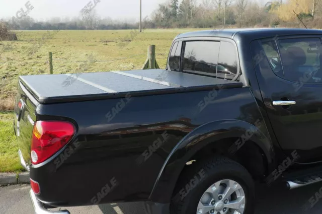 Mitsubishi L200 Hard Tri Fold Tonneau Abdeckung - 2010-2015 Langbett D/C