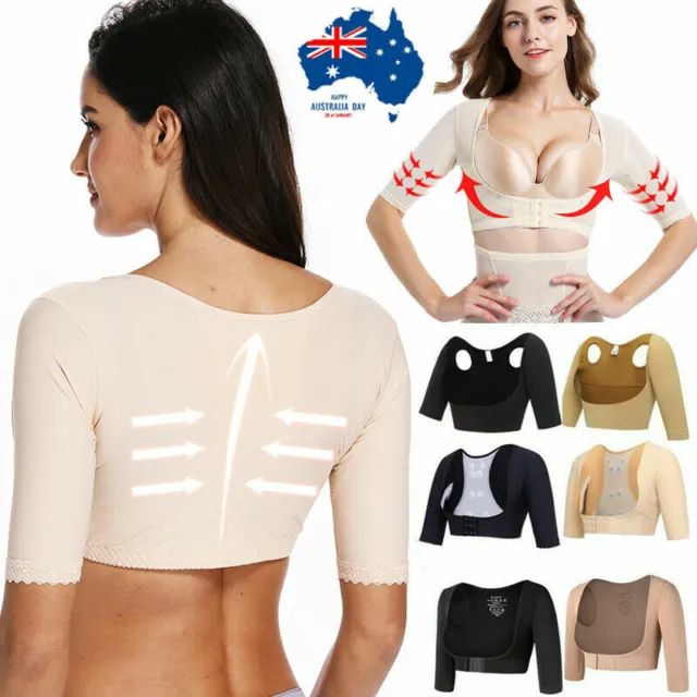 Womens Upper Arm Shaper Posture Corrector Tops Weight Loss Compression  Shapewear