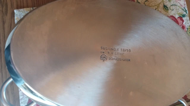 Schulte Ufer 9 l  38cm Multi- Bräter - Edelstahl mit Einsatz sehr gut erh. 2