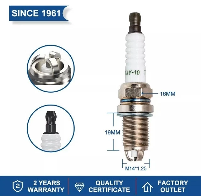 candela auto potenza 3 elettrodi candele K5RTJY-10 torcia per Denso K 4 Tempi