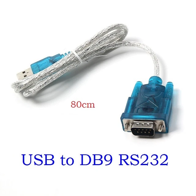 USB TO RS232 Serial Port 9 Pin DB9 Cable Serial COM Port Adapter ...