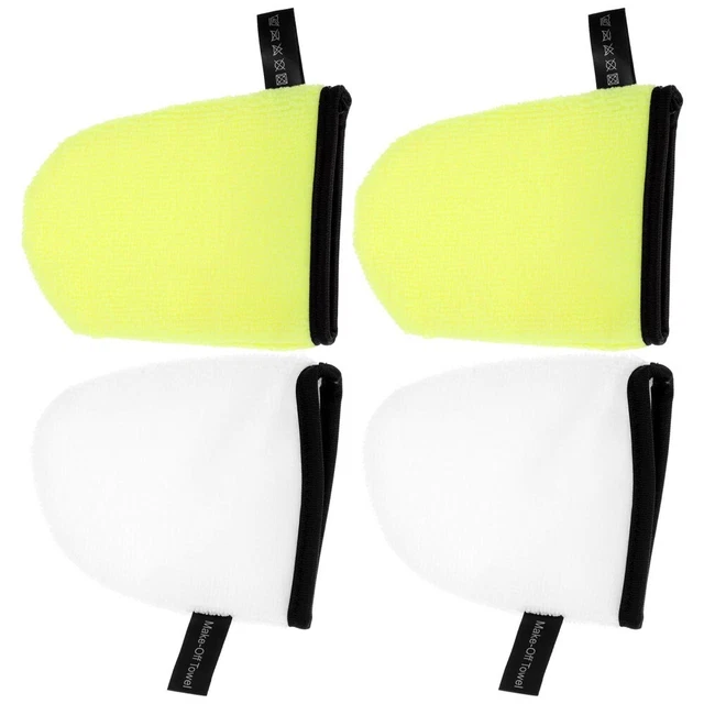 4 Pcs Abschminkpads Handschuh-Reinigungsquaste Spa-Handschuhe Ein Bad Nehmen