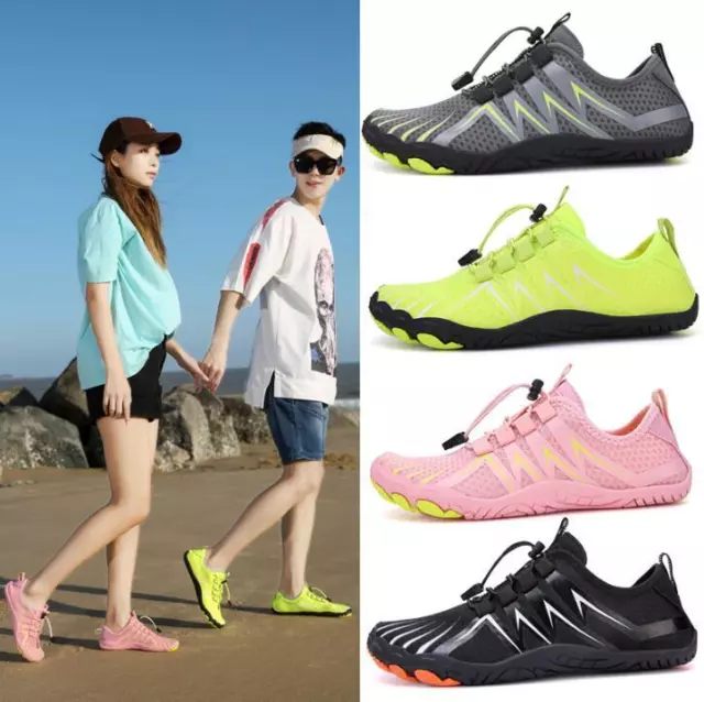 Zapatos de agua para hombre y mujer secado rápido agua descalzo playa surf buceo ejercicio zapatos