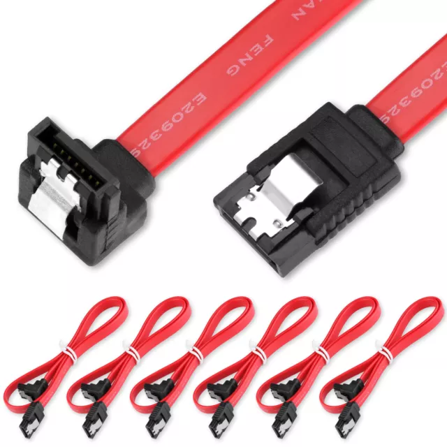 3/6/9/12x SATA 3 III 3.0 Data Cable 6Gbps for ASUS HDD SSD with Angle&Lead Clip