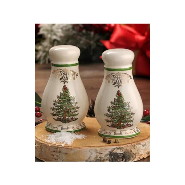 Spode Christmas Tree Gold Collection Salt  Pepper Shaker, 4 Inch 3