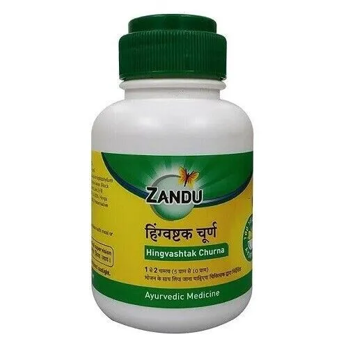 Zandu Hingvashtak Churna/100% Natural/Pure Ayurvedic And Herbal Supplement 09/24