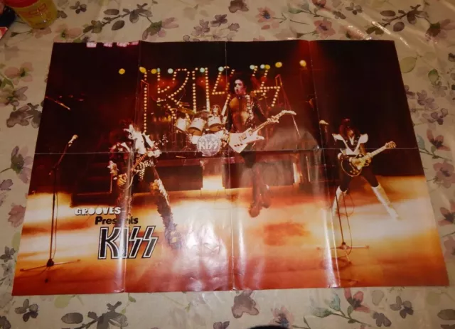 Kiss poster vintage from Grooves magazine