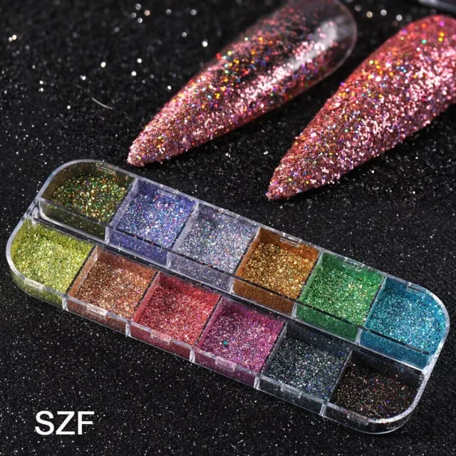 Mermaid Glitter Flakes Chameleon Dust Sparkle Nail Glitter 18 Styles Fairy Tears