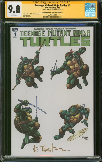 Teenage Mutant Ninja Turtles #1, CGC 9.8 Signed by Kevin Eastman *Variant*