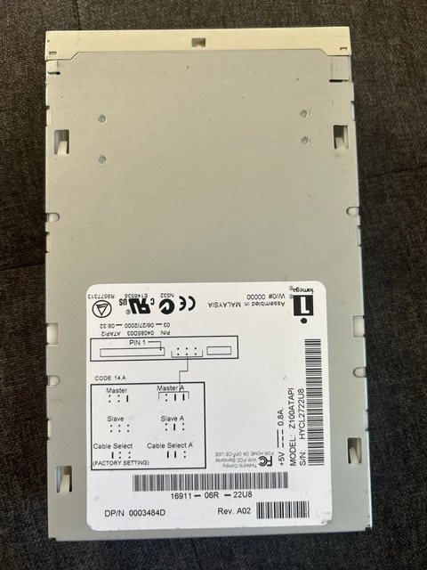IOMEGA ZIP 100 ATAPI internal drive, specifically model Z100ATAPI $35. ...