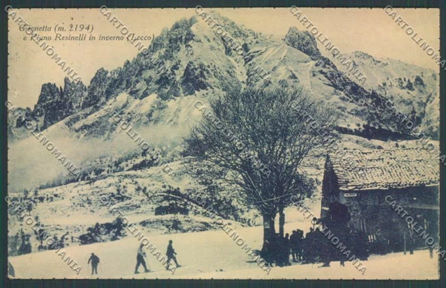 Lecco Piani Resinelli STRAPPINO Nevicata cartolina LQ4780