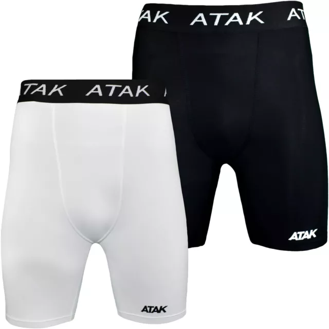 ATAK Youth Junior Sports Running Gym Base Layer Compression Bottoms Shorts