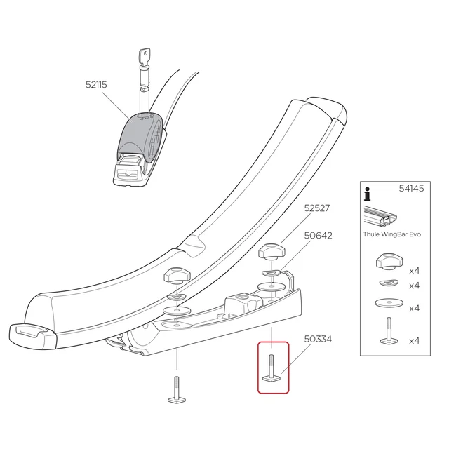 Vite Thule M6x35 per K-Guard 50334